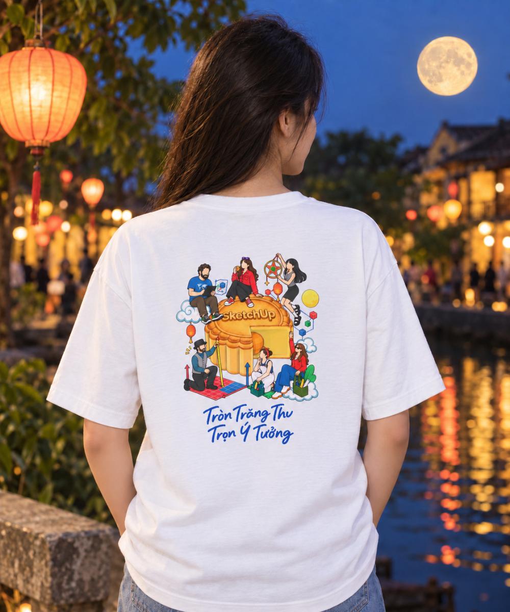 Mặt sau áo thun Trung Thu SketchUp Việt Nam