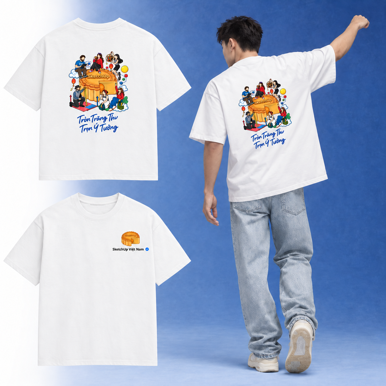 Lookbook áo thun Trung Thu SketchUp Việt Nam